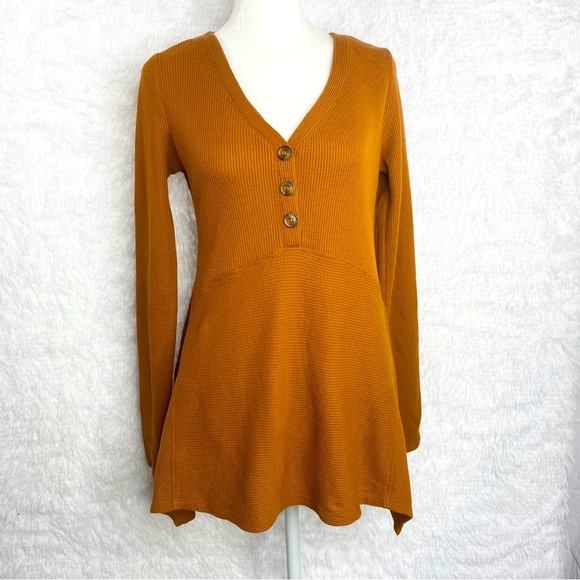 Anthroplogie Maeve Eliza Henley Babydoll Tunic‎ Shirt Top XS - Picture 4 of 11